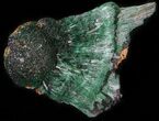Silky, Fibrous Malachite Crystals - Morocco #42008-1